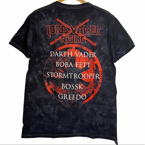 Star Wars Lord Vader Rising Galactic Tour Shirt Large Black Red Empire - Picture 2 of 10